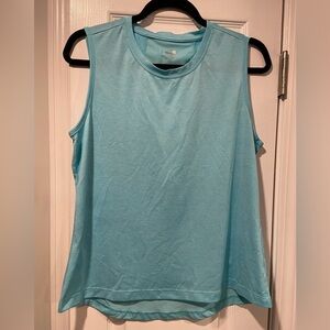 Avia Size M Aqua Blue Sleeveless Relaxed Fit Athletic Tank Top Muscle Shirt